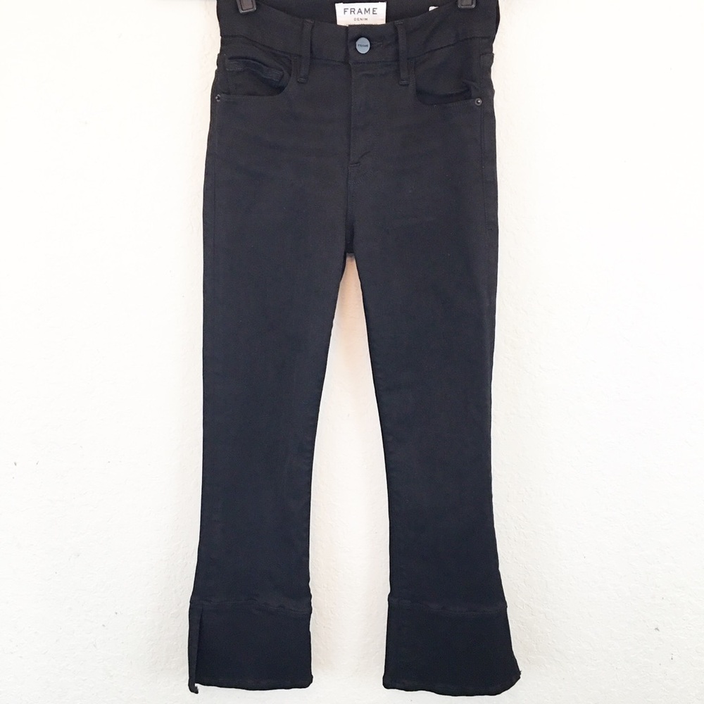 FRAME | Le Crop Mini Boot in Herring Black - Picture 3 of 8